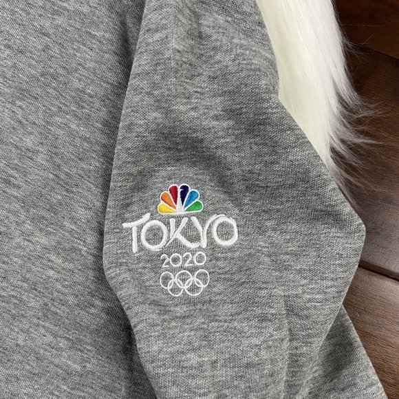 Peter Millar Size XL Gray 2020 Tokyo Olympics Quarter Zip Pullover Shirt - Picture 5 of 10